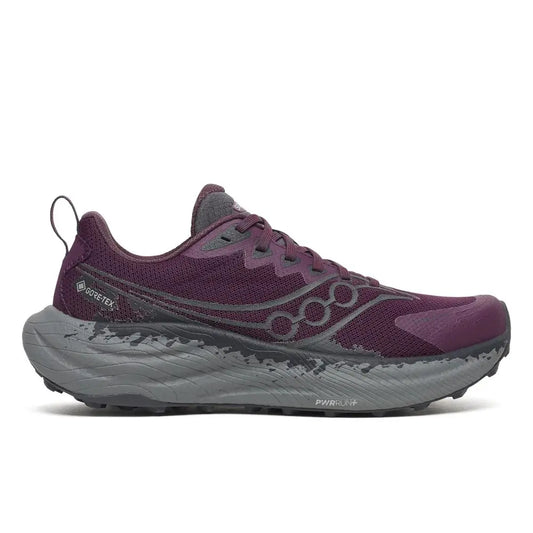 Saucony Damenlaufschuhe Ride TR3 GTX, eggplant/ebony – lila / 38