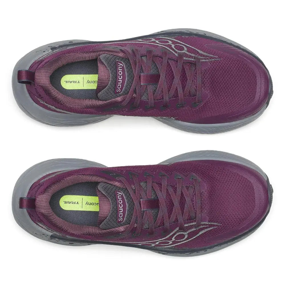 Saucony Damenlaufschuhe Ride TR3 GTX, eggplant/ebony – Bild 