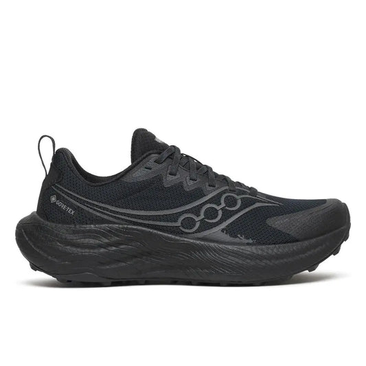 Saucony Damenlaufschuhe Ride TR3 GTX, triple black – schwarz / 37,5