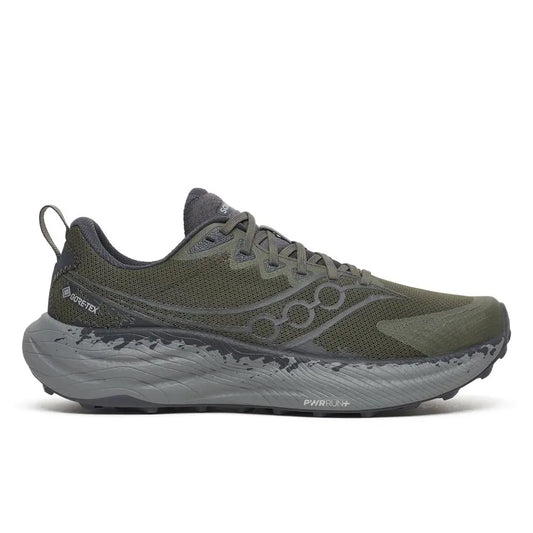 Saucony Herrenlaufschuhe Ride TR3 GTX, fatigue/ebony – grün / 42