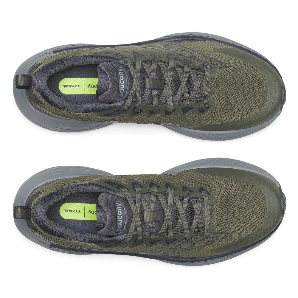 Saucony Herrenlaufschuhe Ride TR3 GTX, fatigue/ebony