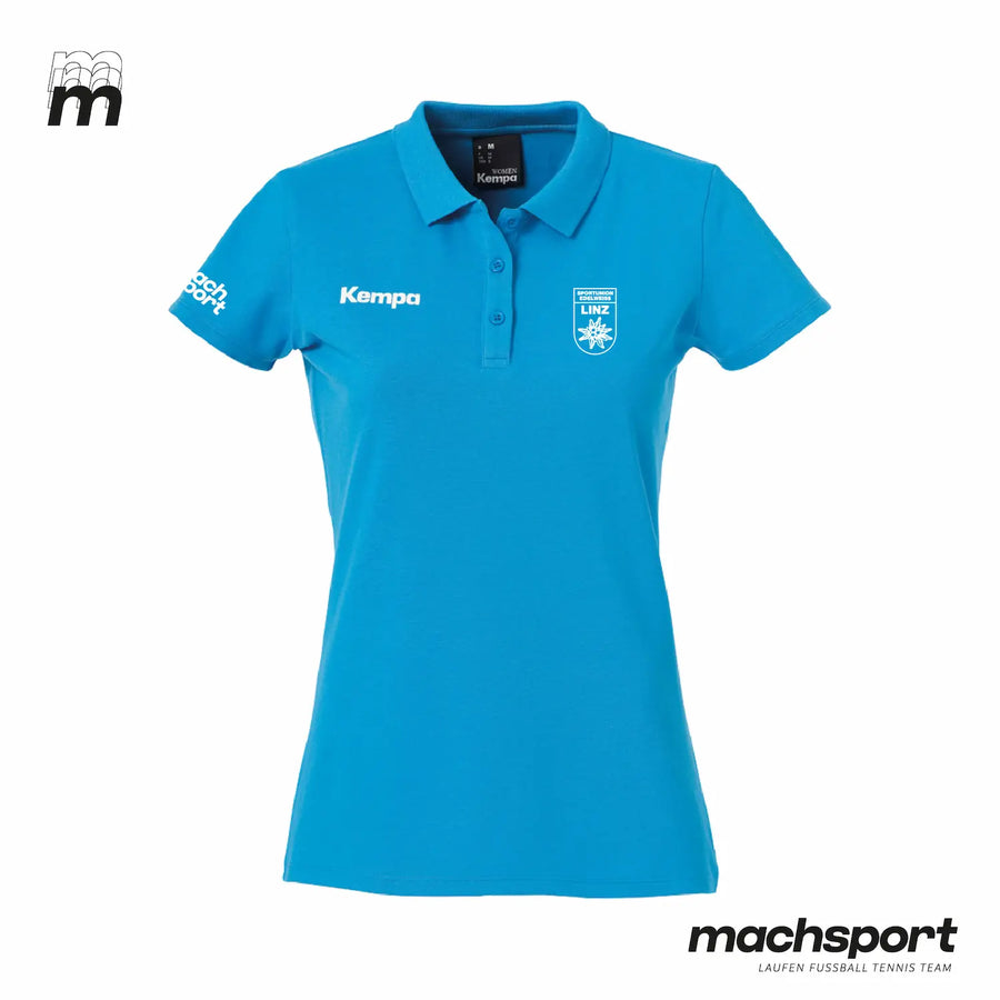 Sportunion Edelweiss Linz Handball Poloshirt Damen funktionell - Blau