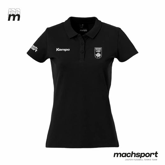 Sportunion Edelweiss Linz Handball Poloshirt Damen funktionell - Schwarz – XS