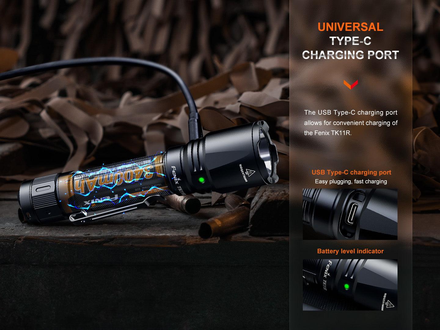 Fenix TK11R Kompakte Militär- und Einsatz-Taschenlampe, 1600 Lumen