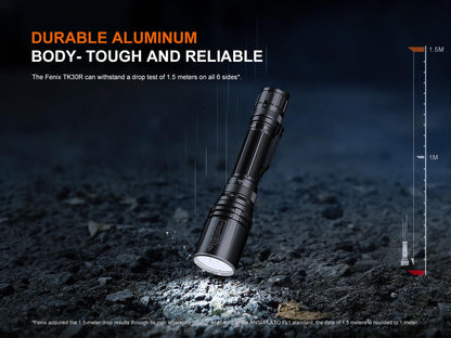 Fenix TK30R Taktische Taschenlampe mit weißem Laser, 500 Lumen Weißlicht