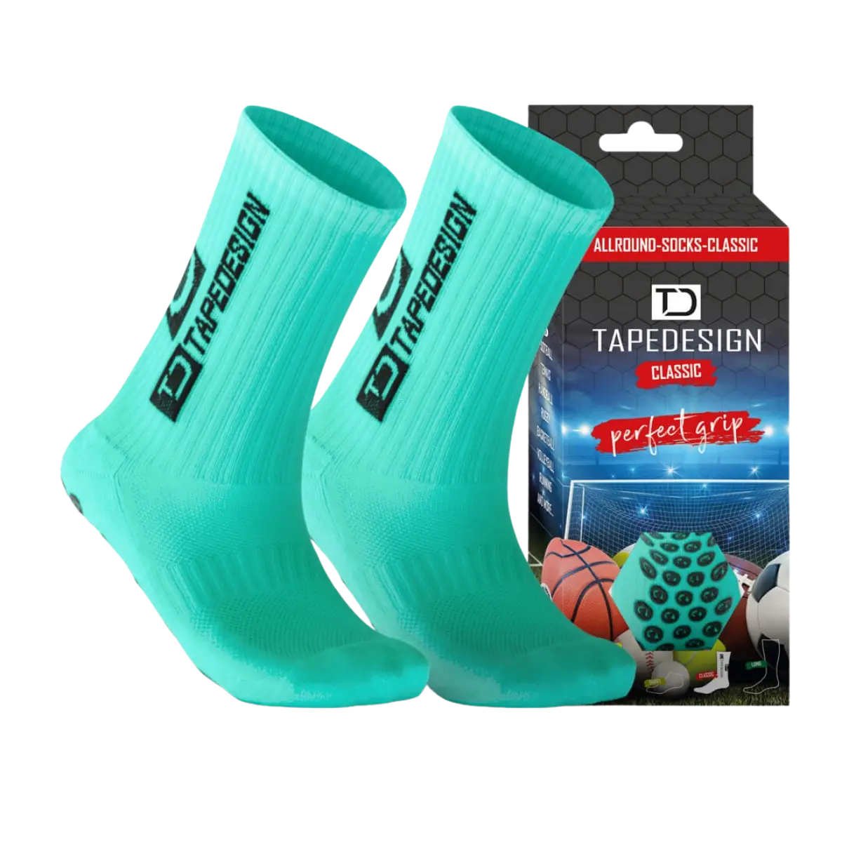 Tapedesighn Allroundsocken "Classic Special", türkis – Bild 