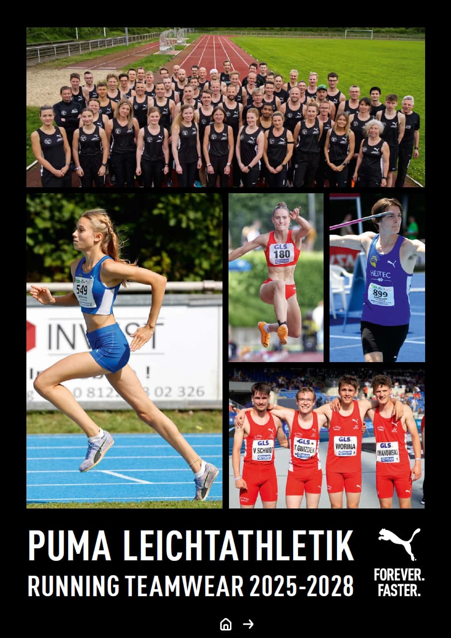 Titelbild Puma Leichtathletik Teamwear 2025-2028