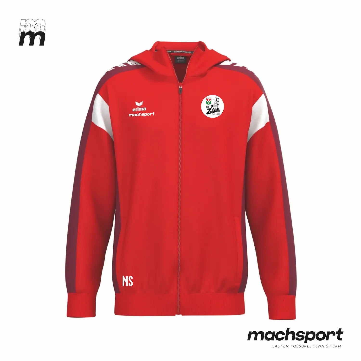 Union Weißkirchen Trainingsjacke mit Kapuze – Bild 