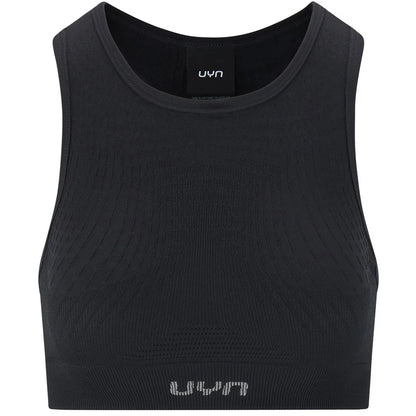 Uyn Damen Sport-BH Running Kymra Schwarz, atmungsaktiver Running Sport-BH mit stabilem Halt - machsport
