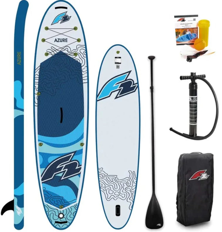 F2 Sup Azure Blue 2026 11,5'', aufblasbares Allround SUP Board für lange Touren und Freizeit - machsport