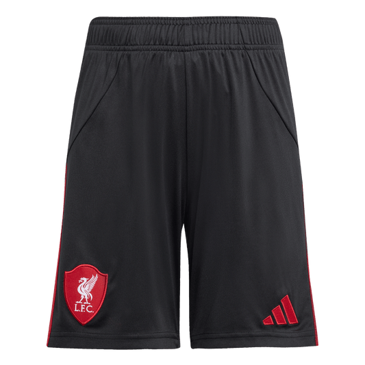 FC Liverpool Away Short Kids 25/26 – schwarz / 176