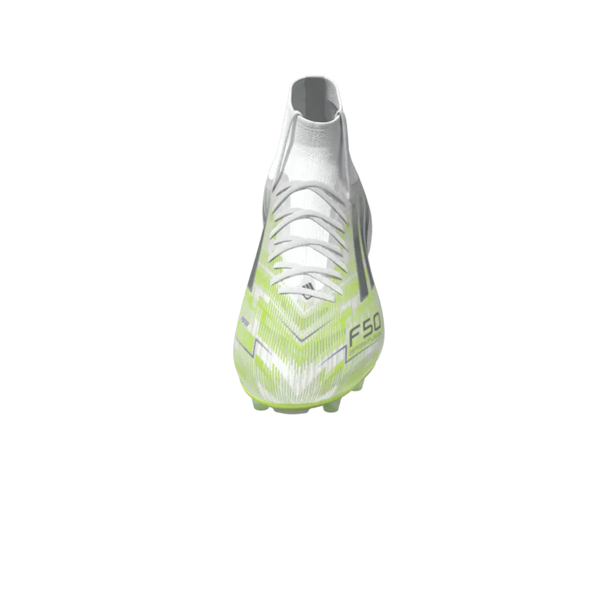 Adidas Fußballschuhe F50 Sparkfusion Pro FG/AG auf Rasen- und Kunstrasen, seitliche Ansicht mit transparentem Hintergrund – Bild 