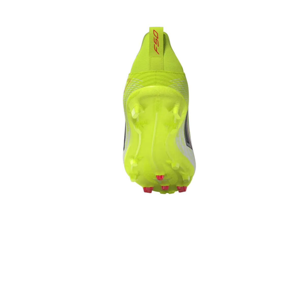 Adidas Kinderfußballschuhe F50 League LL FG/MG auf Rasen- und Kunstrasen, mit weißen und schwarzen Designs, seitliche Schnürung – Bild 