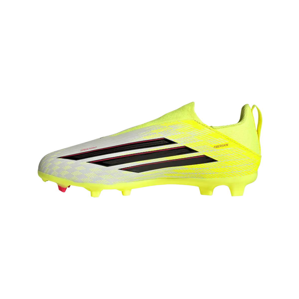Adidas Kinderfußballschuhe F50 League LL FG/MG, seitliche Ansicht, für Rasen- und Kunstrasen, mit atmungsaktivem Design – Bild 