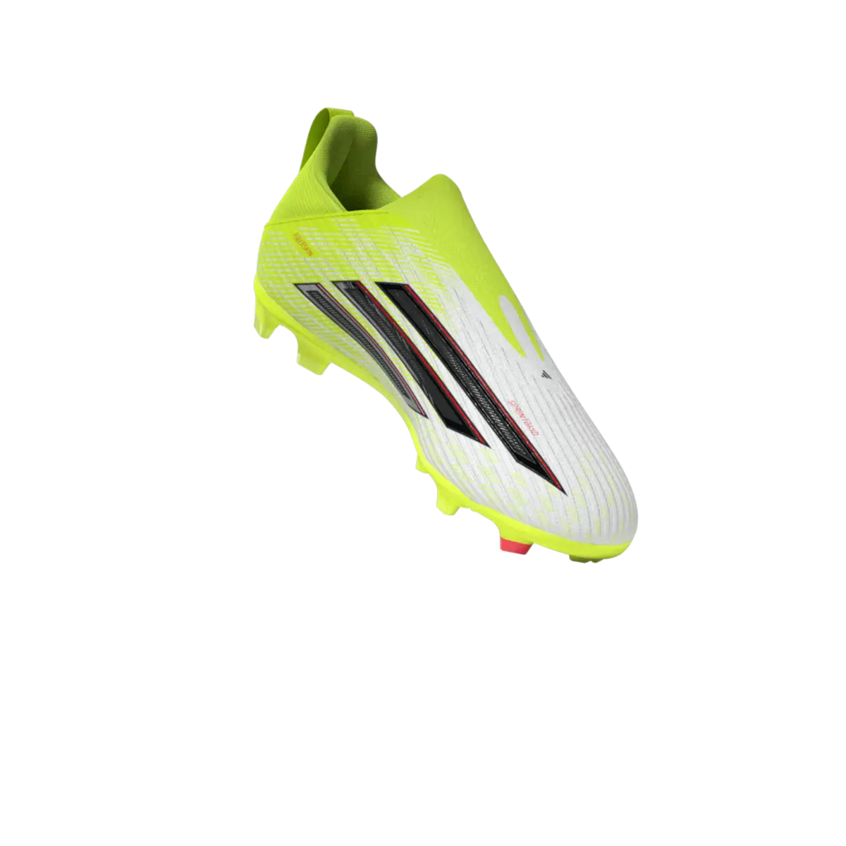 Adidas Kinderfußballschuhe F50 League LL FG/MG auf Rasen- und Kunstrasen, klare Sicht auf Schuhe mit Schnürung und Logo