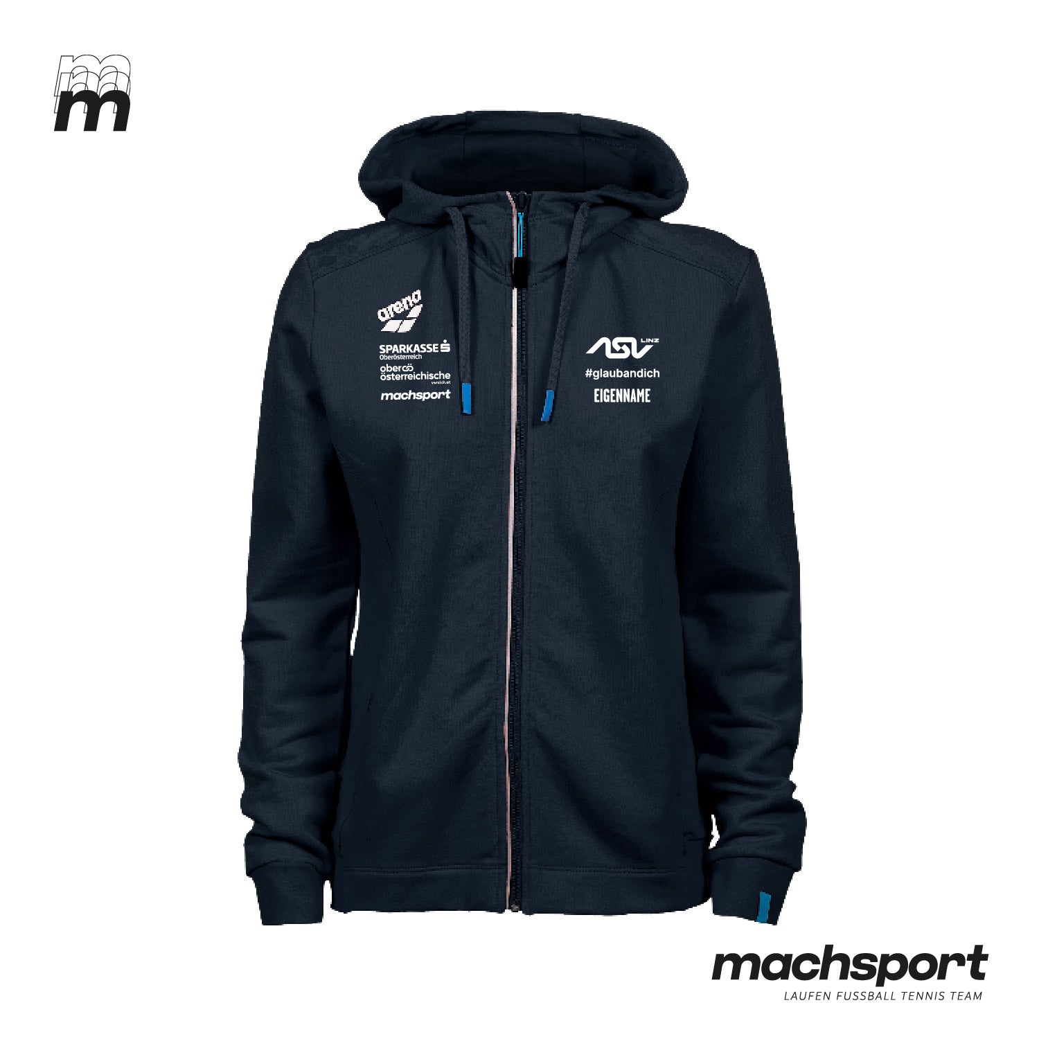 ASV Linz Zip-Hoodie Damen - machsport – Bild 