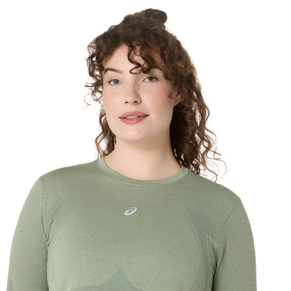 Asics Damenlangarmshirt Road Seamless LS Top - machsport