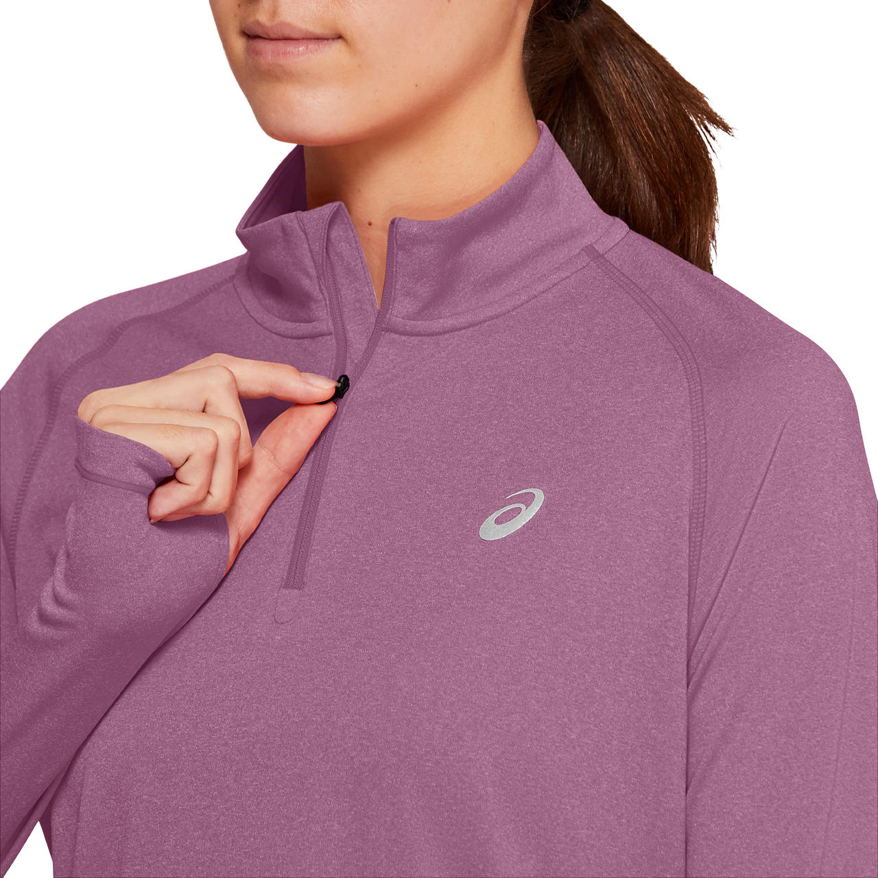 Asics Damenlaufshirt LS 1/2 Zip Top - machsport – Bild 