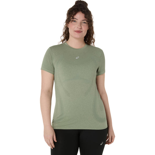 Asics Damenlaufshirt Road Seamless LS Top – hellgrün / 36