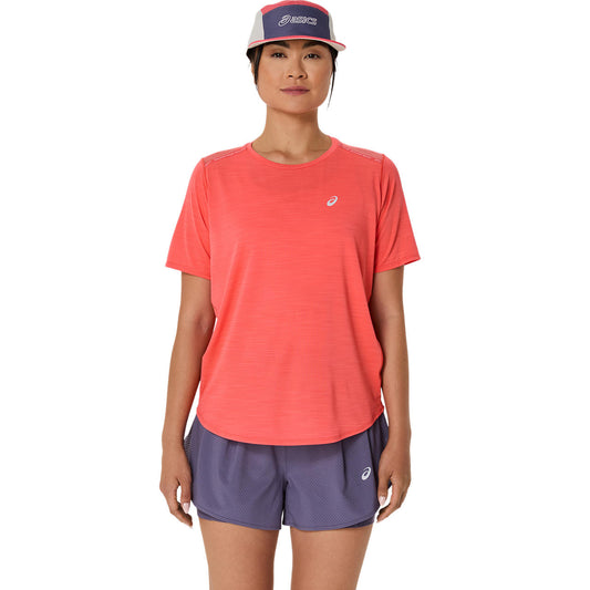 Asics Damenlaufshirt Road SS Top – koralle / 34
