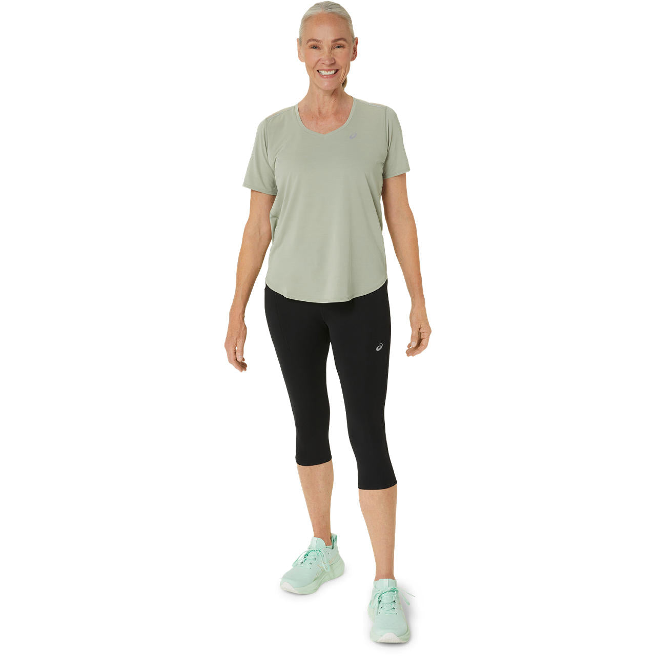 Asics Damenhose Road High Waist Capri Tight - machsport