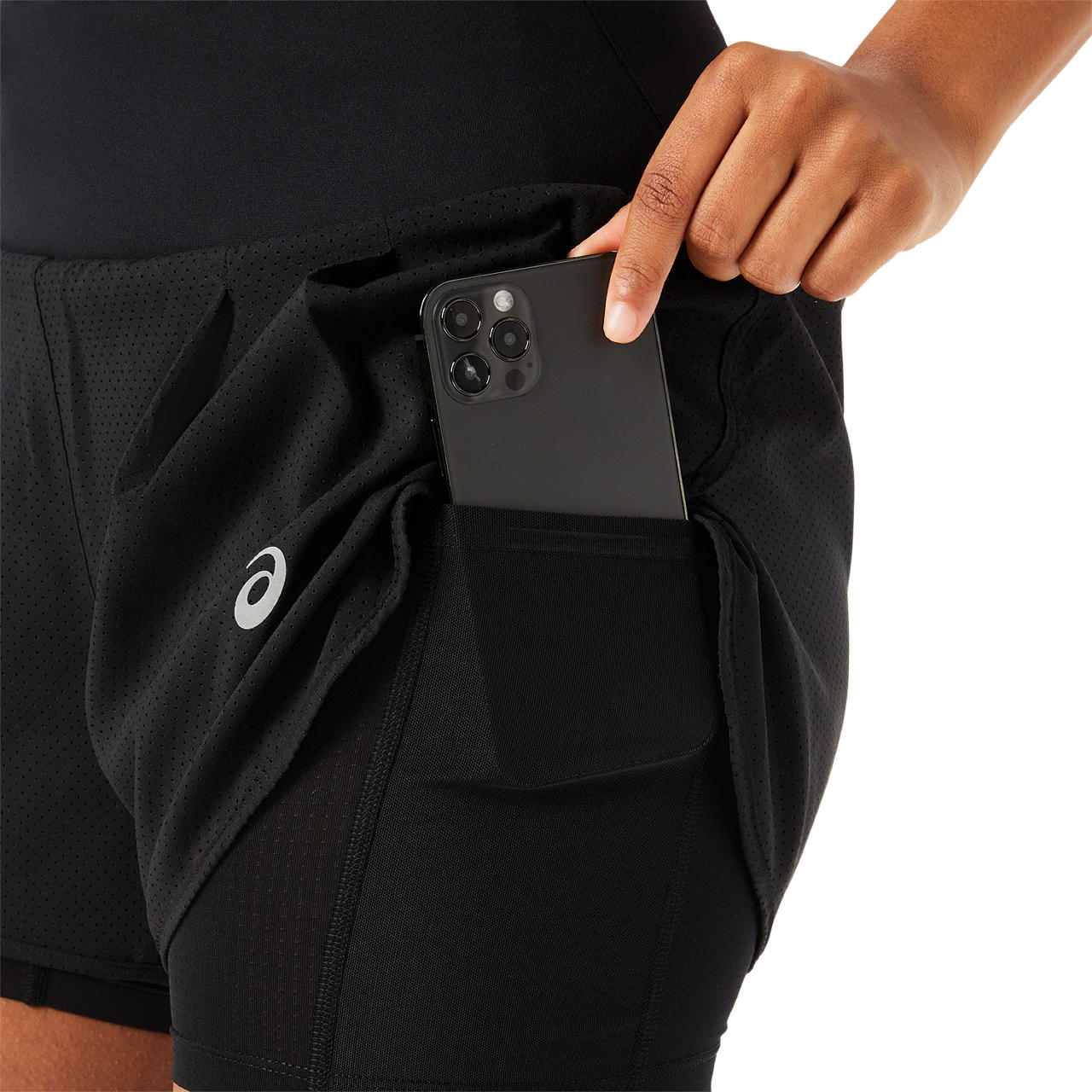 Asics Damenlaufhose Road 2in1 3.5in Short - machsport – Bild 