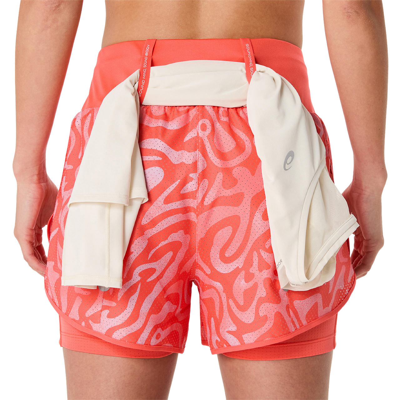 Asics Damenlaufhose Road All Over Print 2-N-1 3.5IN Short - machsport – Bild 