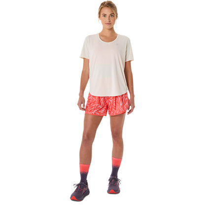 Asics Damenlaufhose Road All Over Print 2-N-1 3.5IN Short - machsport
