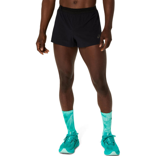 Asics Herrenlaufhose Metarun Split Short Performance black – schwarz / XL