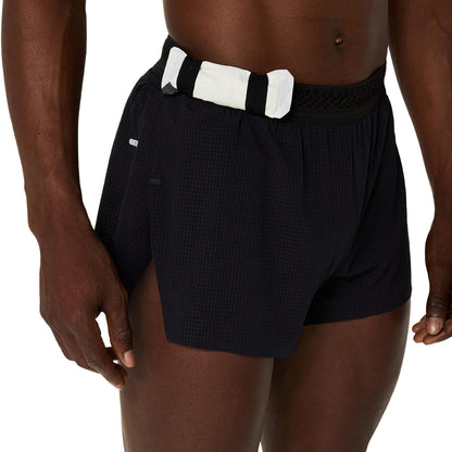 Asics Herrenlaufhose Metarun Split Short Performance black - machsport
