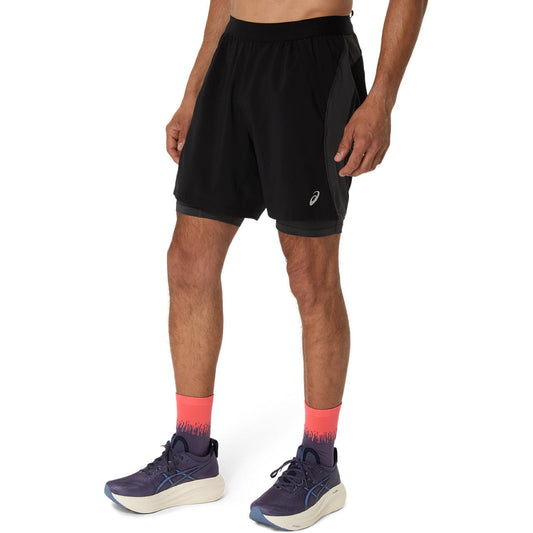 Asics Herrenshort Road 2-N-1 7in Short – schwarz / S