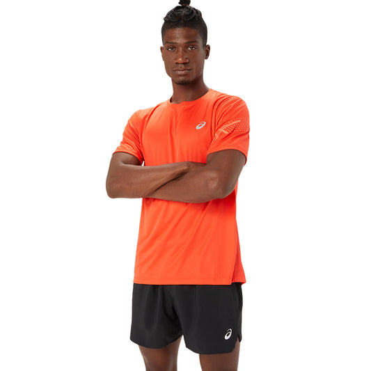 Asics Herrenlaufshirt Icon SS Top – orange / S
