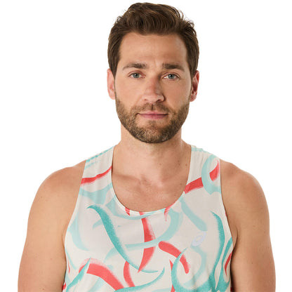 Asics Herrenlaufshirt Road All Over Print Singlet - machsport