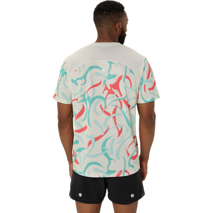 Asics Herrenlaufshirt Road All Over Print SS Top - machsport