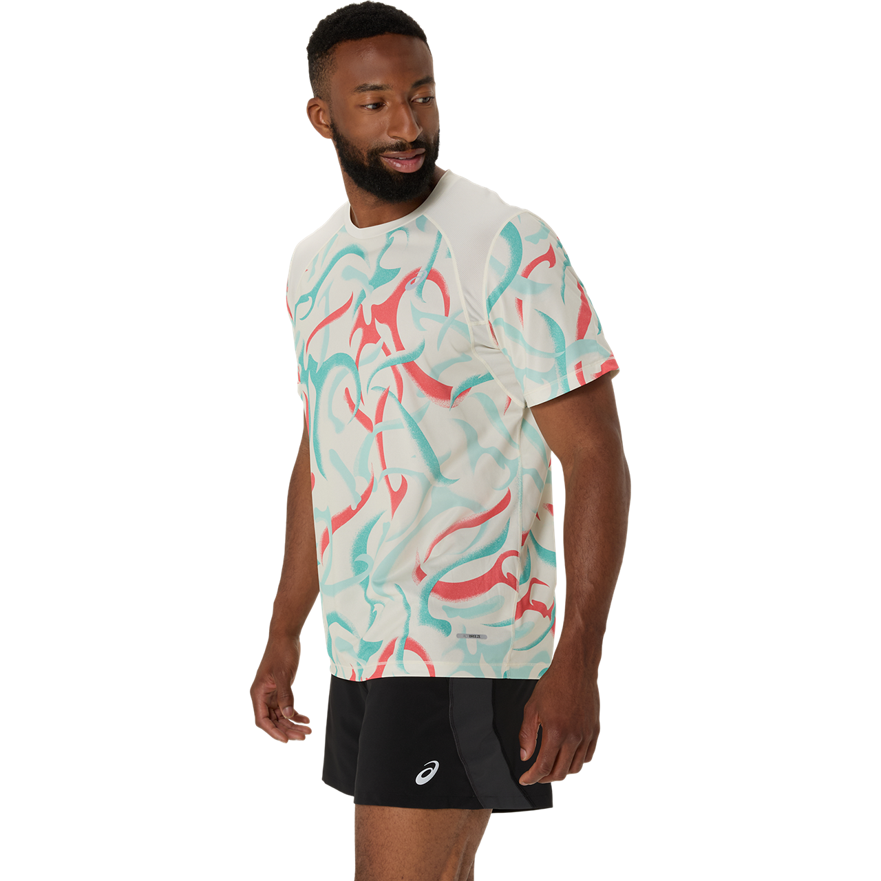 Asics Herrenlaufshirt Road All Over Print SS Top - machsport