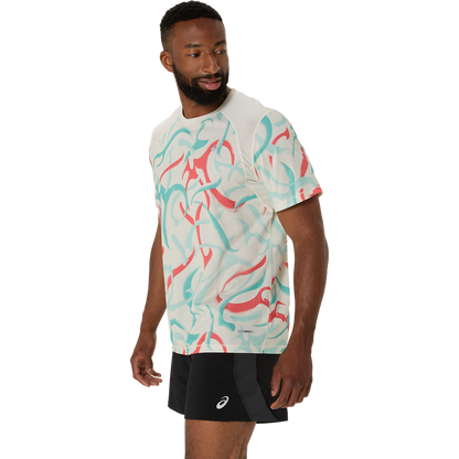 Asics Herrenlaufshirt Road All Over Print SS Top - machsport