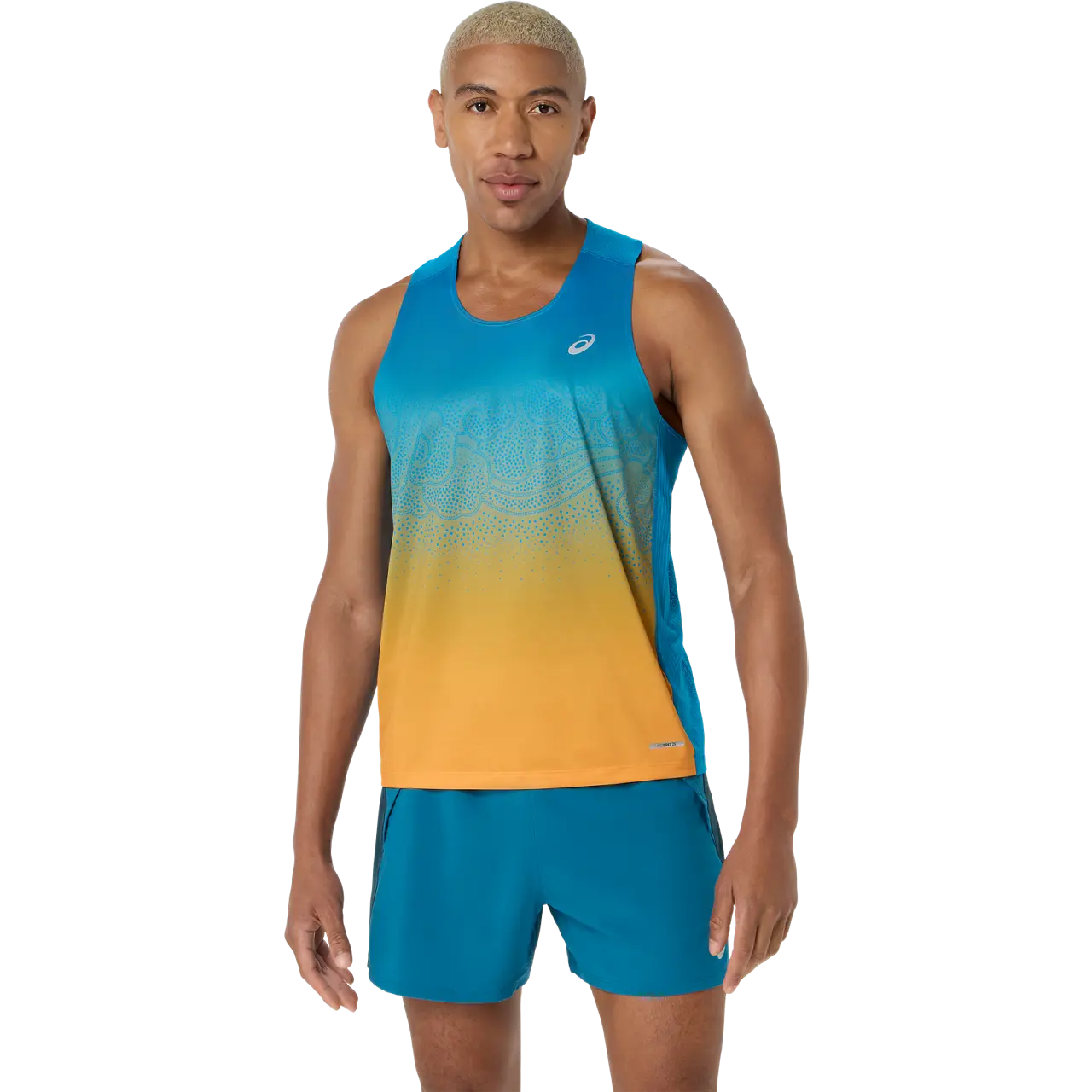 Asics Herrenlaufshirt Road Fade Singlet aus atmungsaktivem Material, sportlich und bequem für das Lauftraining. – Bild 