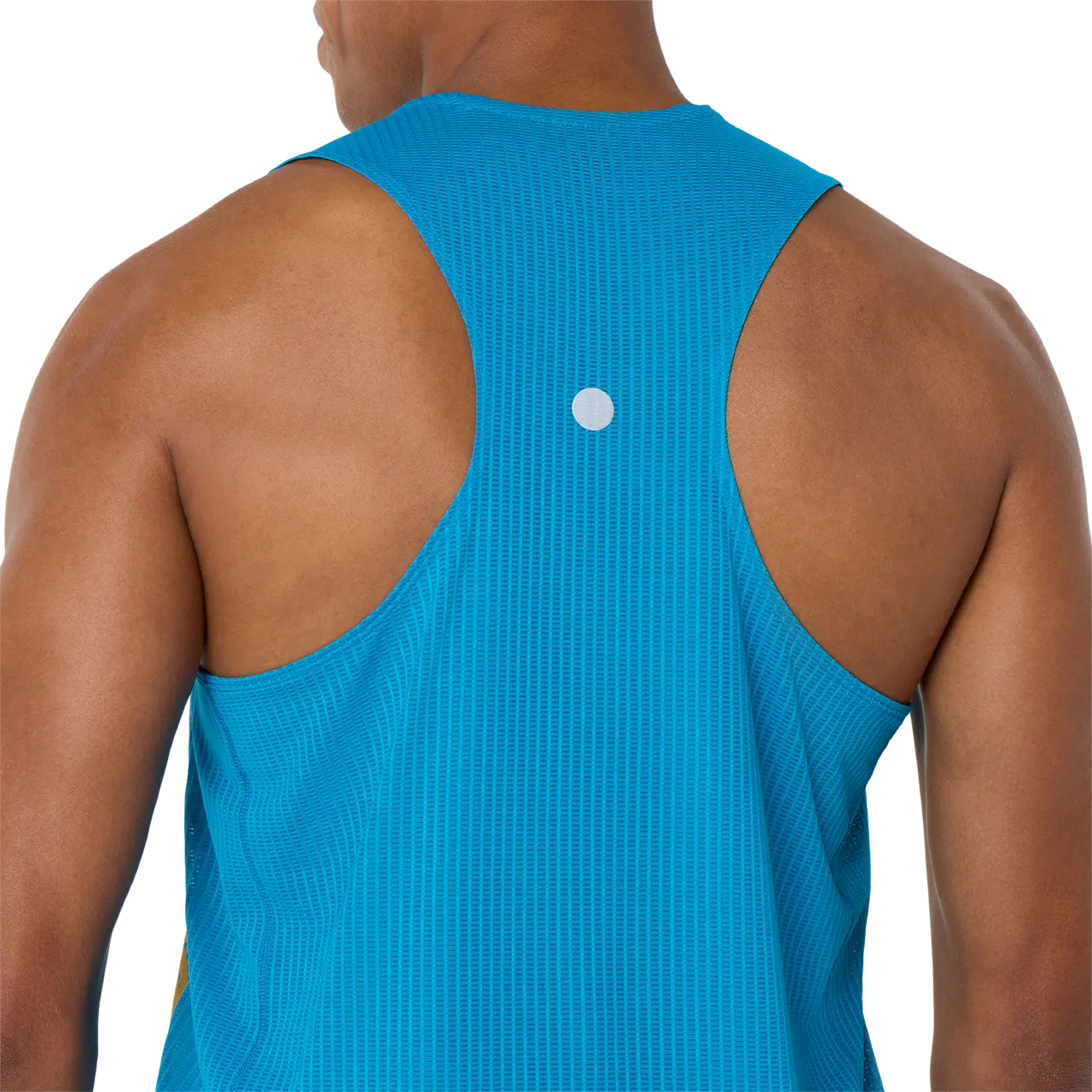 Asics Herrenlaufshirt Road Fade Singlet, leichtes Laufshirt mit Farbverlauf, atmungsaktives Material, sportliches Design – Bild 