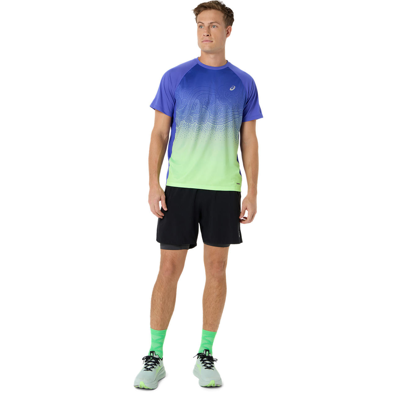 Asics Herrenlaufshirt Road Fade SS Top - machsport – Bild 