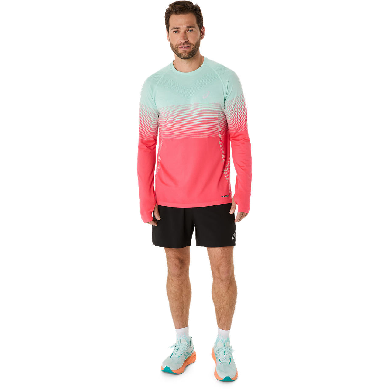 Asics Herrenlaufshirt Seamless LS Top - machsport – Bild 