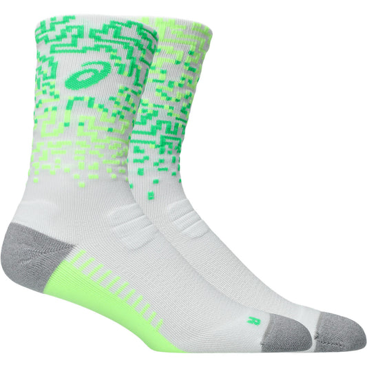 Asics Laufsocken Performance Run Sock Crew – Rückansicht – grün / 43-46