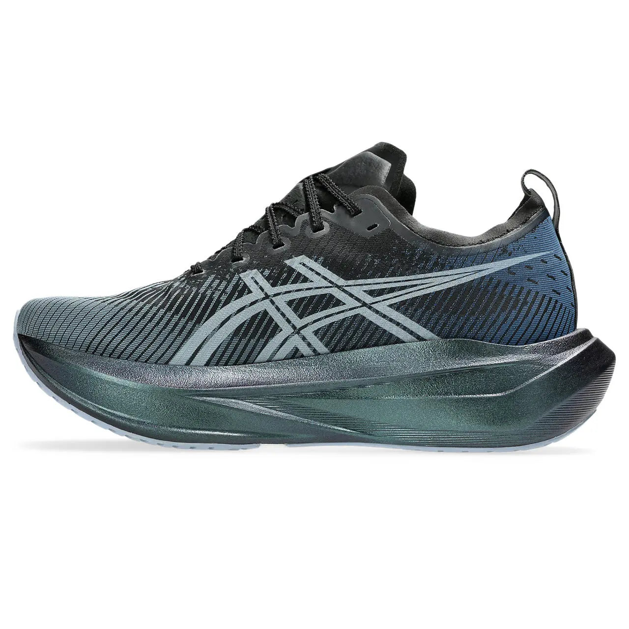 Asics Laufschuhe Megablast, neutrale Straßenlaufschuhe mit maximalem Bounce für schnell, black/white - machsport – Bild 