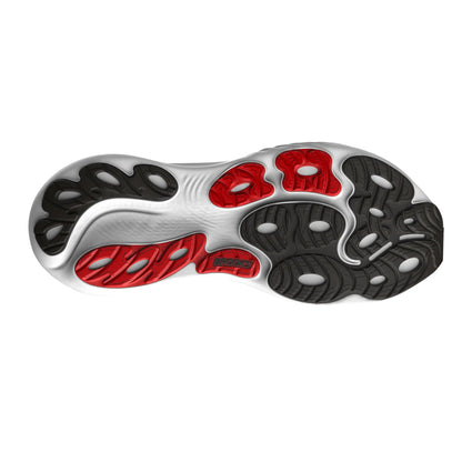 Brooks Herrenlaufschuhe Adrenaline GTS 25 White/Black/Red, Stabilitätsschuh mit GuideRails Support - machsport