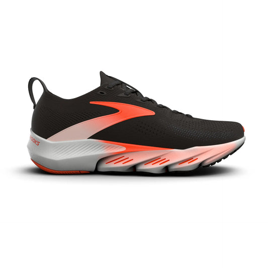 Brooks Herrenlaufschuhe Glycerin Flex Black/Orange, flexibler Laufschuh für Straße, Long Runs und Workouts – schwarz / 42