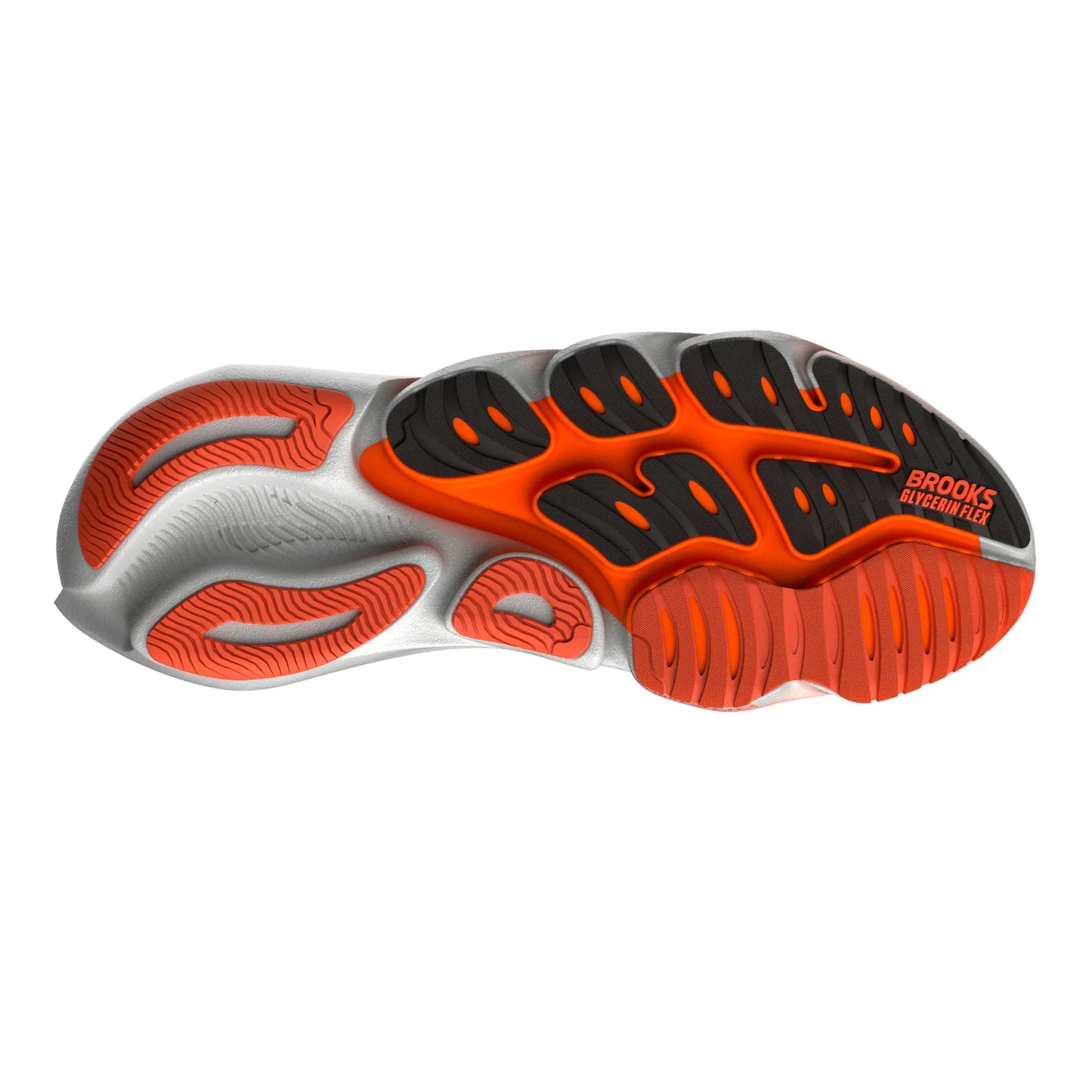 Brooks Herrenlaufschuhe Glycerin Flex Black/Orange, flexibler Laufschuh für Straße, Long Runs und Workouts - machsport