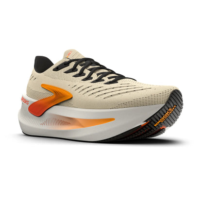 Brooks Herrenlaufschuhe Glycerin Max 2 Rutabaga/Orange/Shocking Orange, maximal gedämpfter Laufschuh für Komfort und sanfte Übergänge - machsport