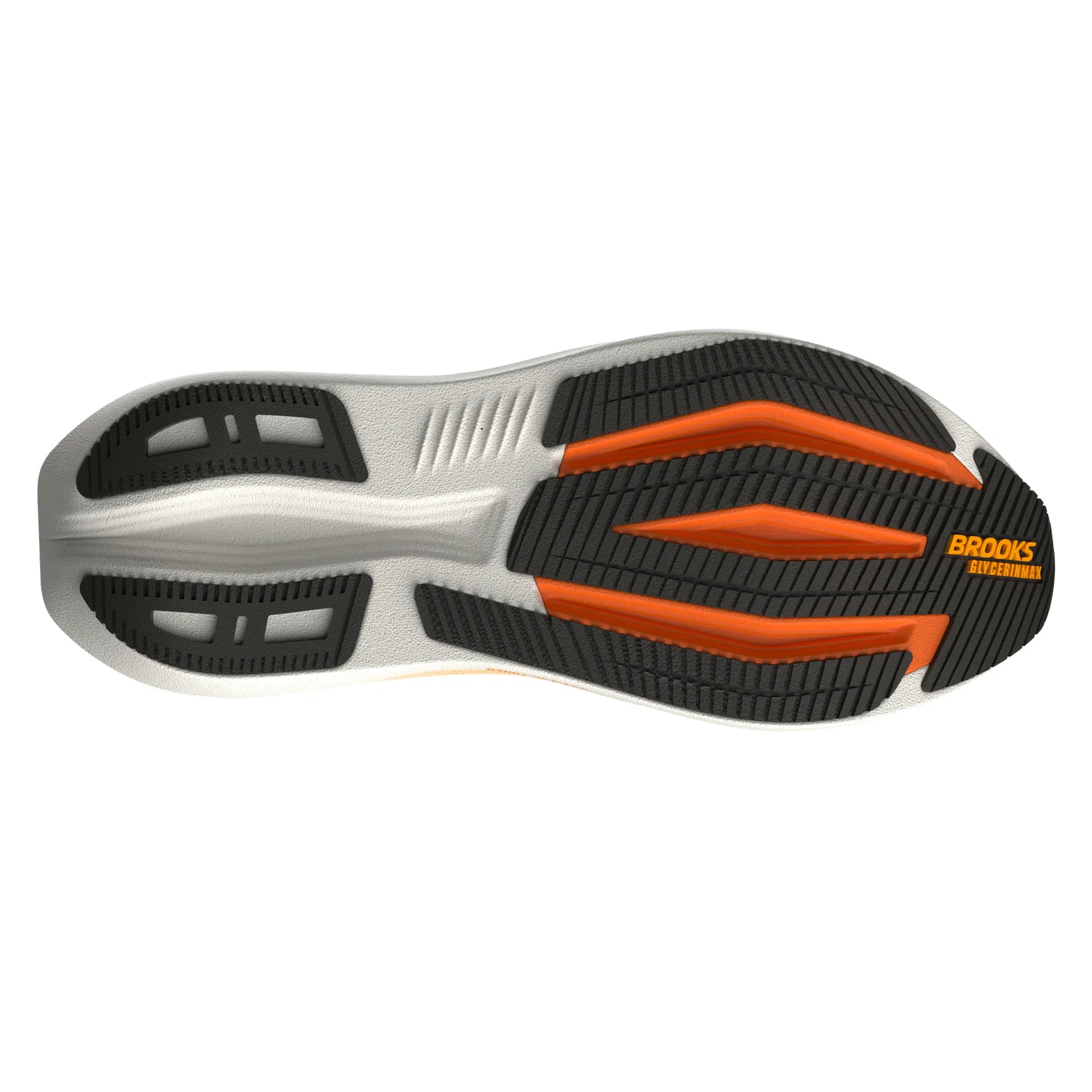 Brooks Herrenlaufschuhe Glycerin Max 2 Rutabaga/Orange/Shocking Orange, maximal gedämpfter Laufschuh für Komfort und sanfte Übergänge - machsport – Bild 