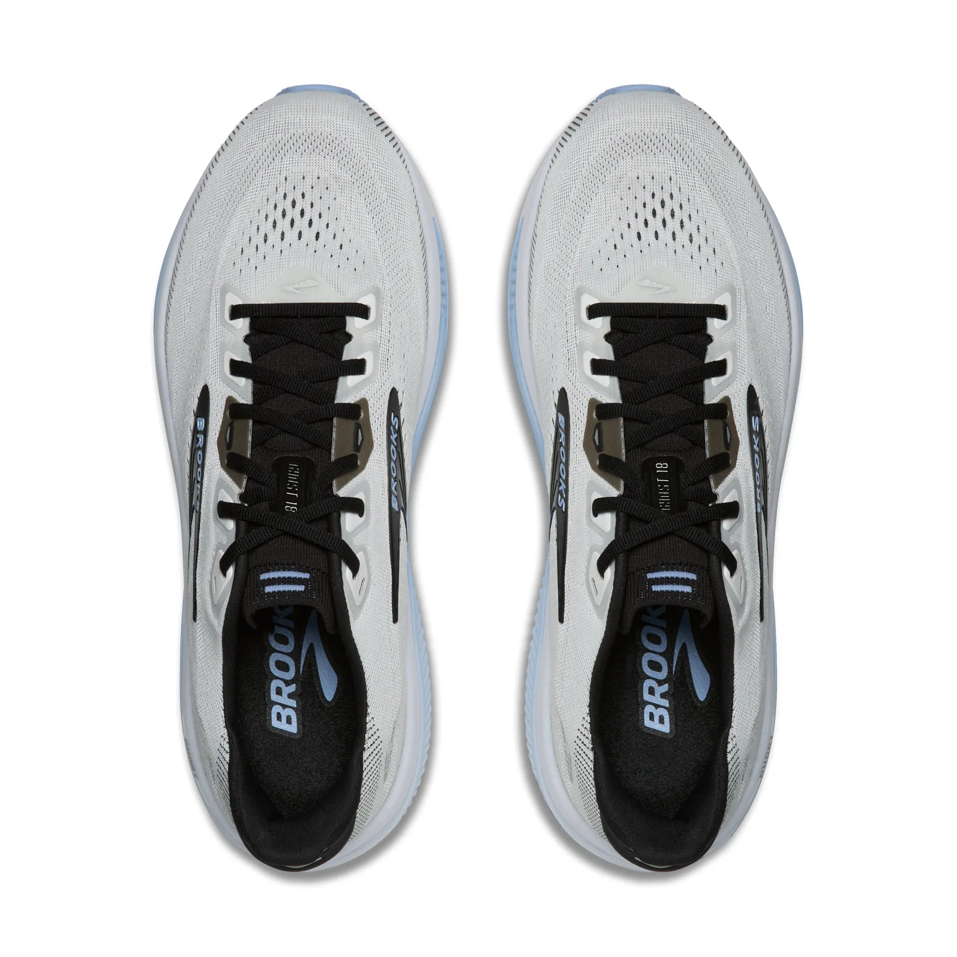 Brooks Herrenlaufschuhe Ghost 18 White/Black/Open Air, neutraler Straßenlaufschuh mit ausgewogener Dämpfung - machsport – Bild 
