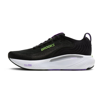 Brooks Damenlaufschuhe Adrenaline GTS 25 Black/Blackened Pearl/Purple, Stabilitätsschuh mit GuideRails Support - machsport