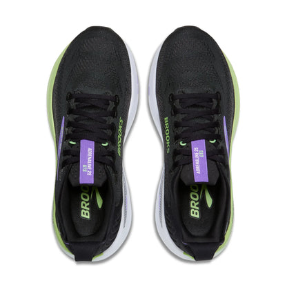 Brooks Damenlaufschuhe Adrenaline GTS 25 Black/Blackened Pearl/Purple, Stabilitätsschuh mit GuideRails Support - machsport